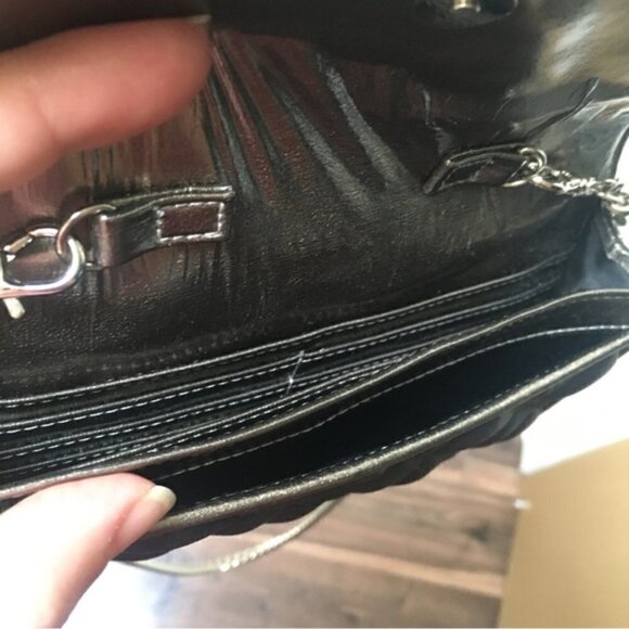 Marc Jacobs Metallic Quilted Shoulder Bag with Chain - Picture 6 of 9